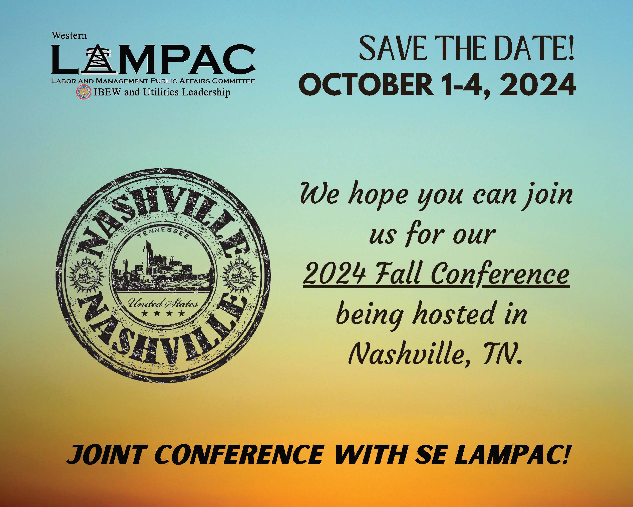Western LAMPAC 2024 Fall Conference